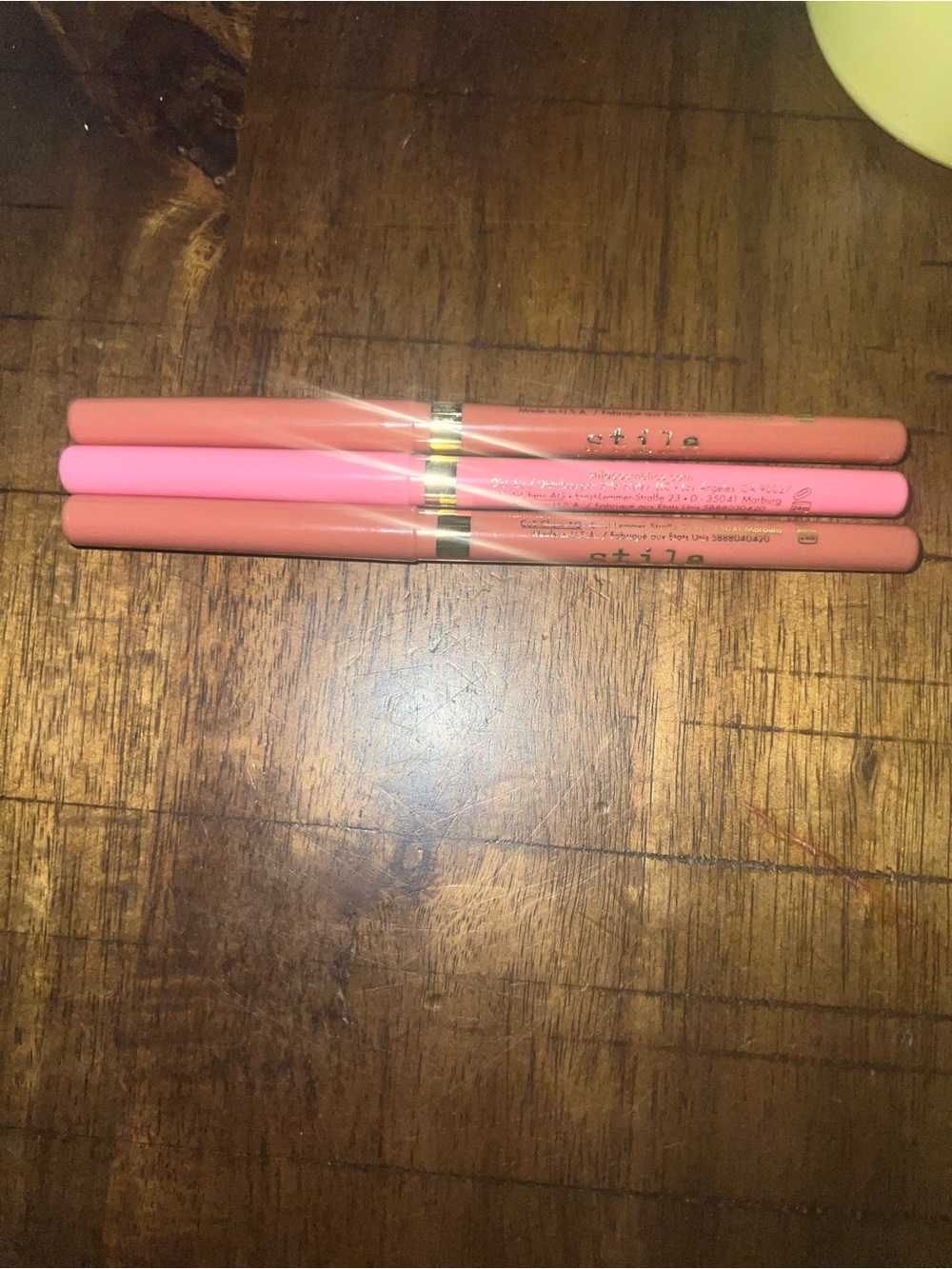Stila Lip Liners Trio in Marsala (2) Rose - New in Box